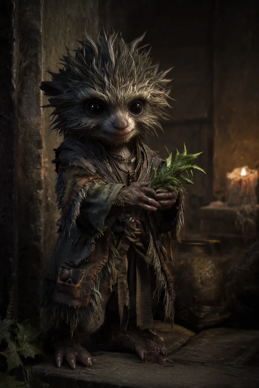 Wick, a brownie of the Small Folk, fading with the world