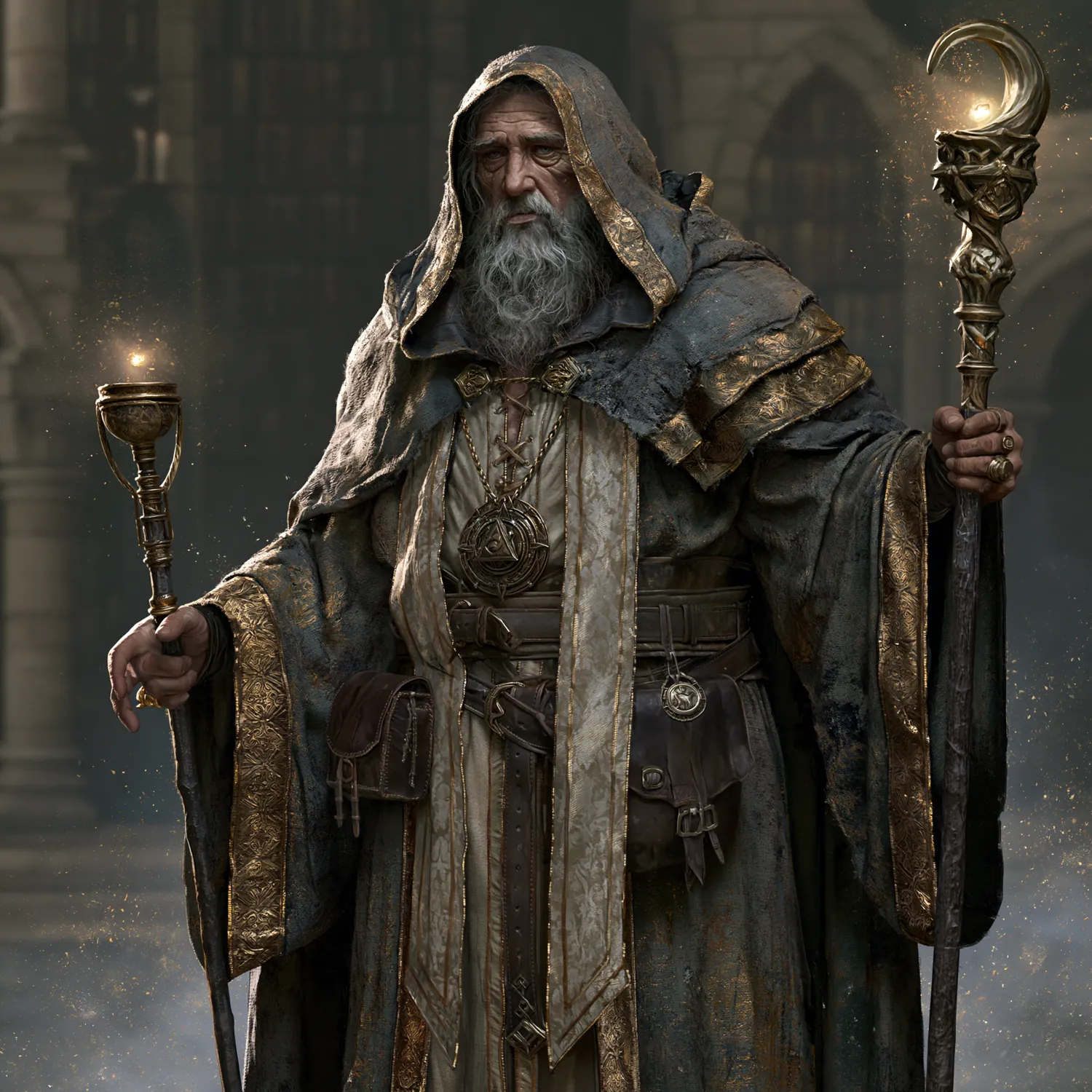 The Warden, an elder archmage of the withholding-wise