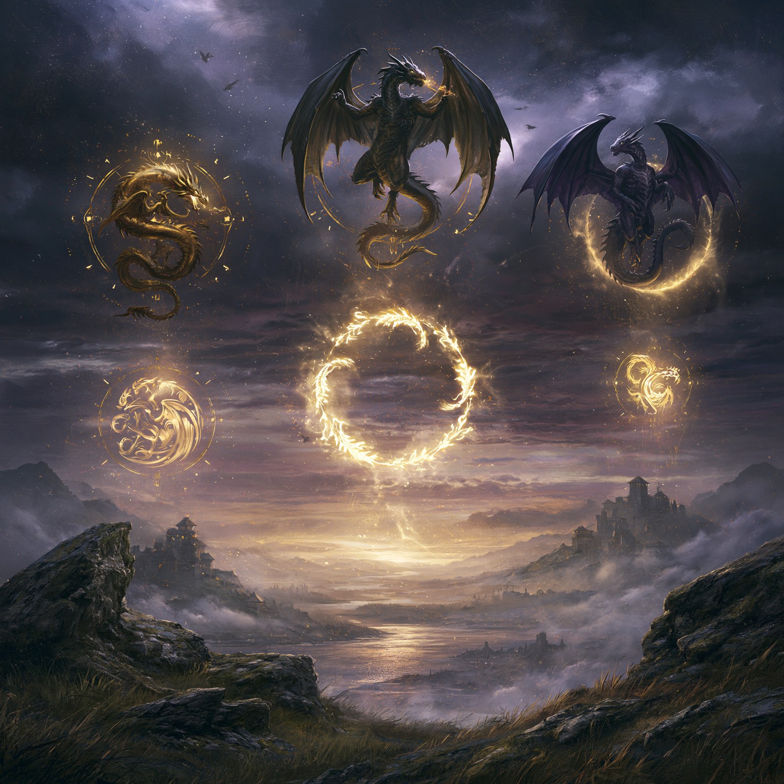 House of the Tempest: the pantheon and their firstborn dragons over the sundered world