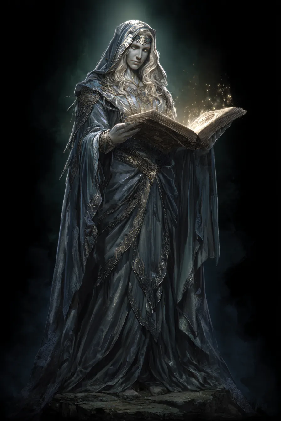 The Loremaster, Silvara, goddess of truth and memory