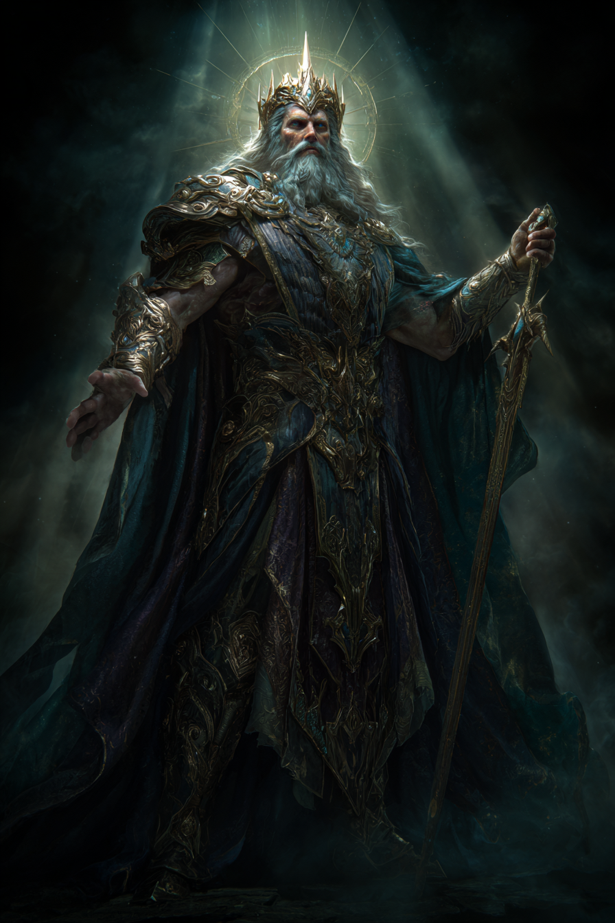 The Sky-King, sovereign of the heavens and of divine law