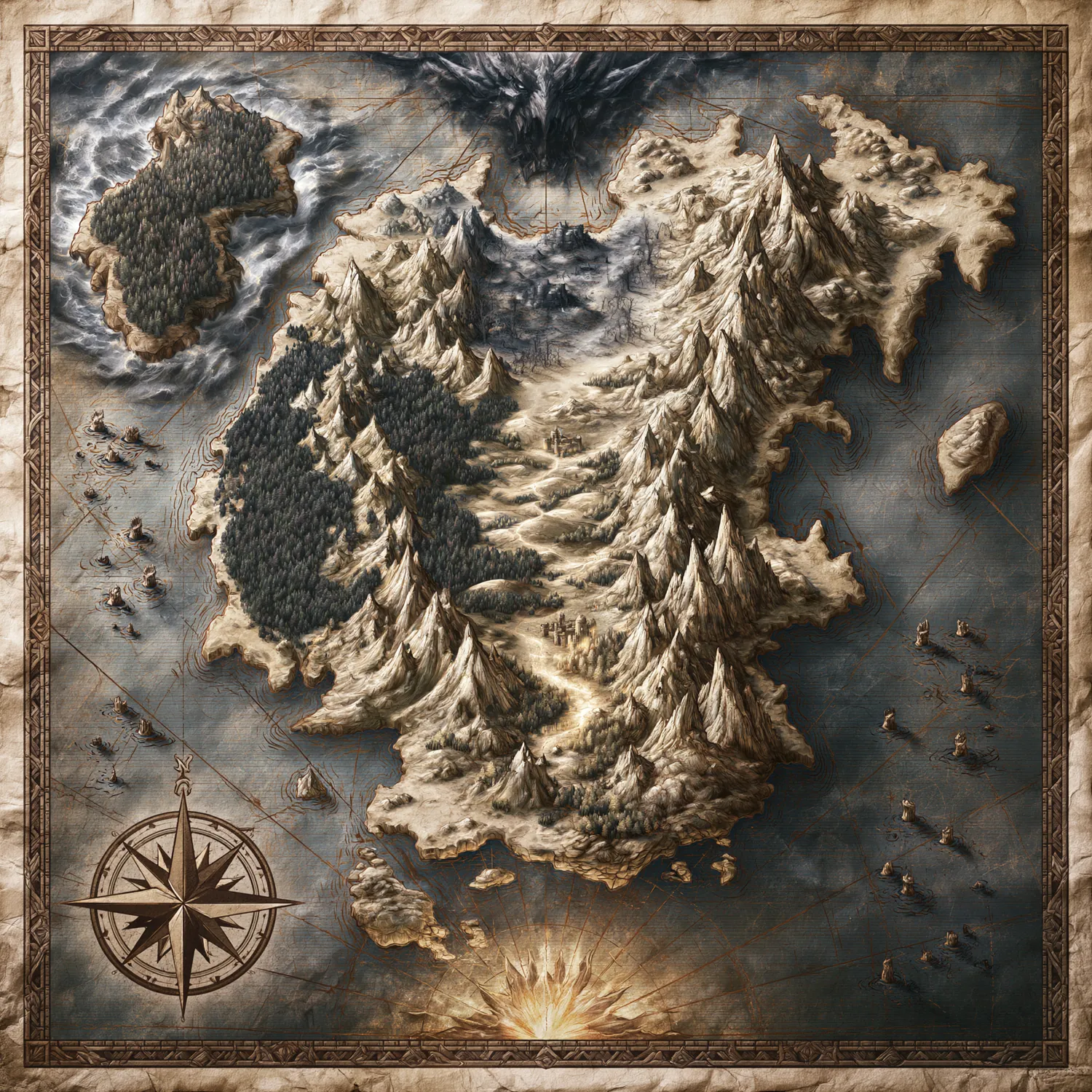 The Sundered World Map