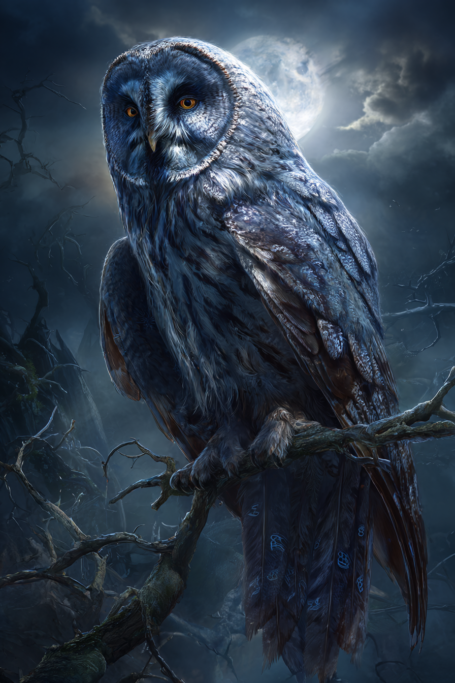 A great owl, one of the Chronicler's eyes upon the world