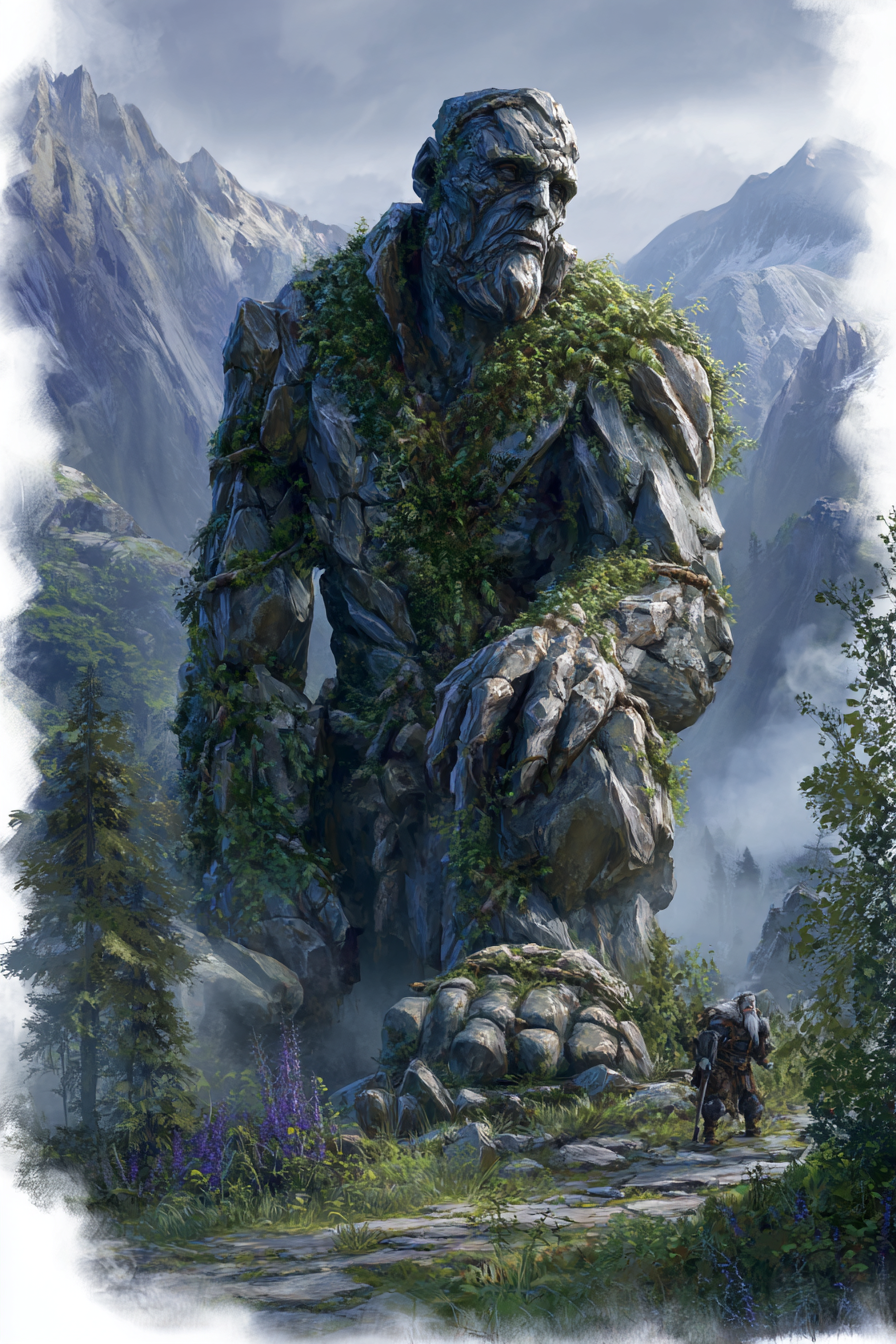 A stone giant, a mountain-waker of the Natural Order