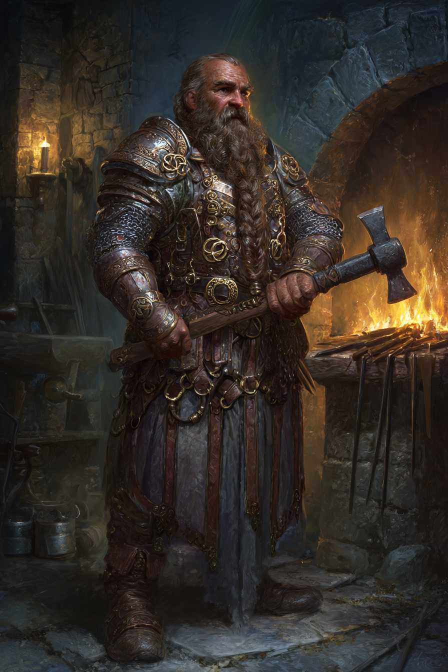 A light dwarf, steadfast keeper of the Smith