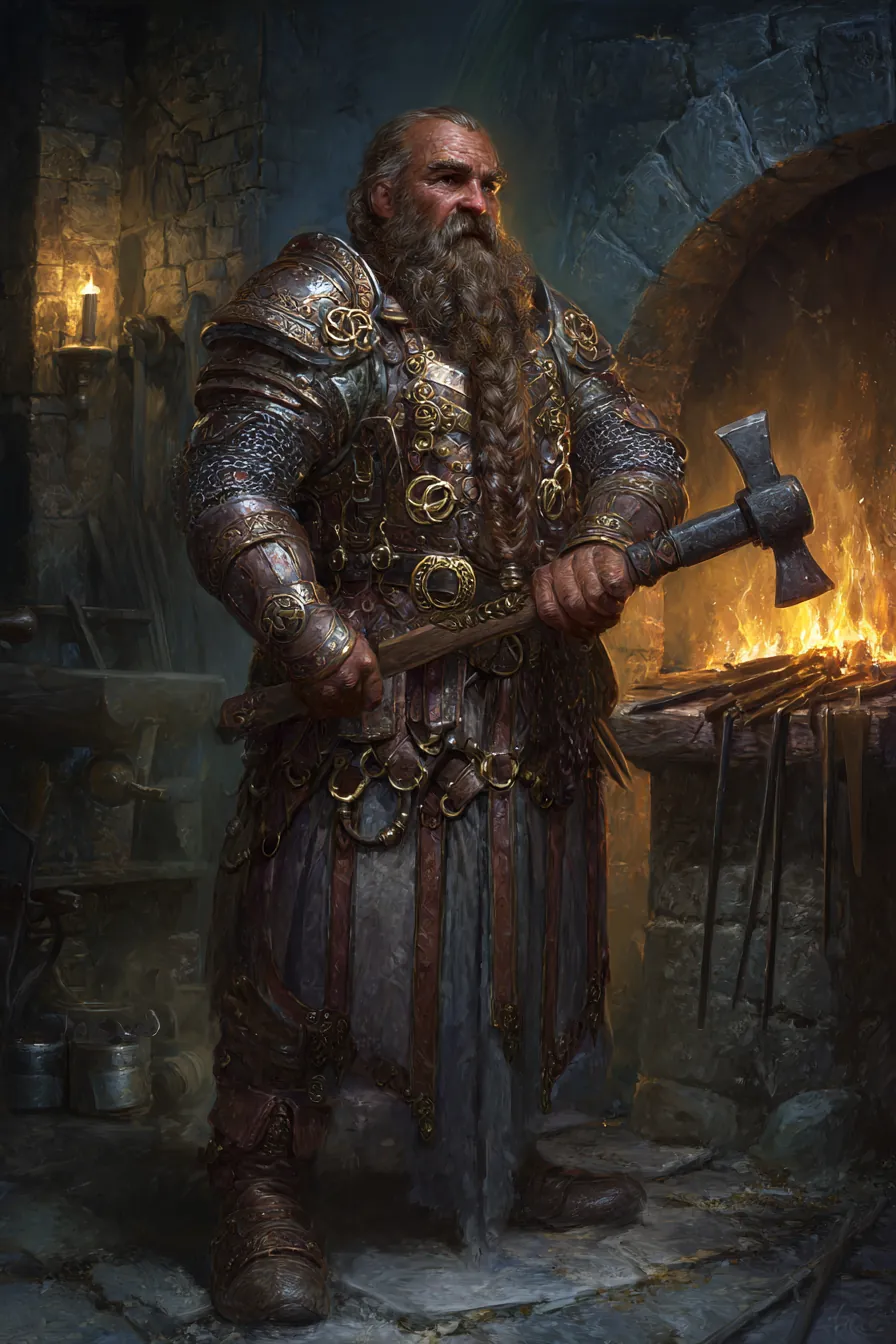 A light dwarf, steadfast keeper of the Smith