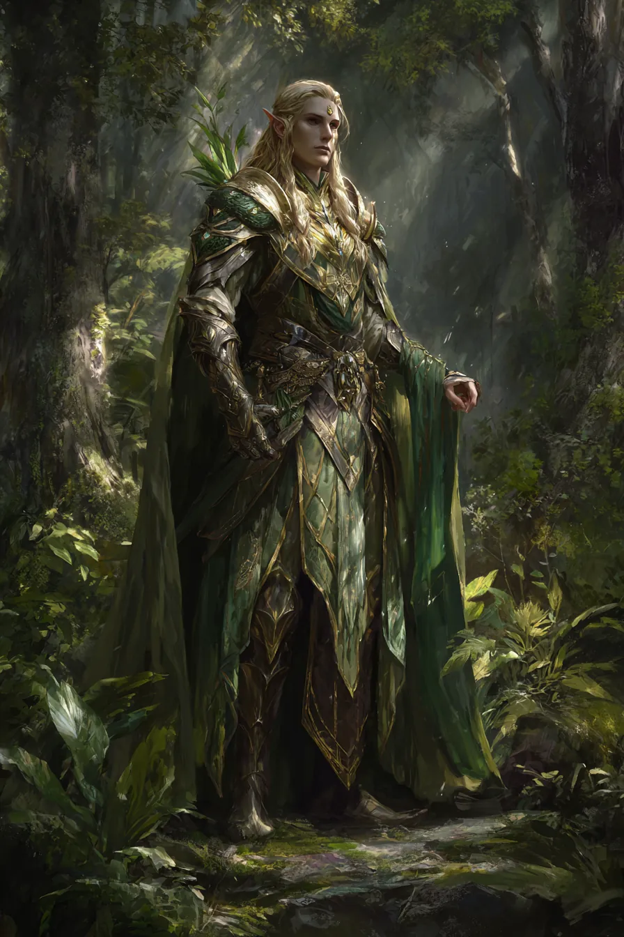 A light elf, faithful firstborn of the wood and sun